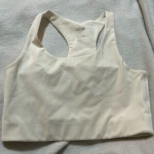 Girlfriend Collective Paloma Sports Bra, Ivory, Large